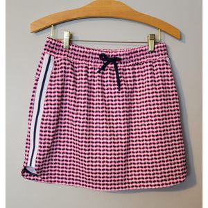 Lady Hagan Off to the Races Red/White/Blue  Print Mini Golf Tennis Skort Size S